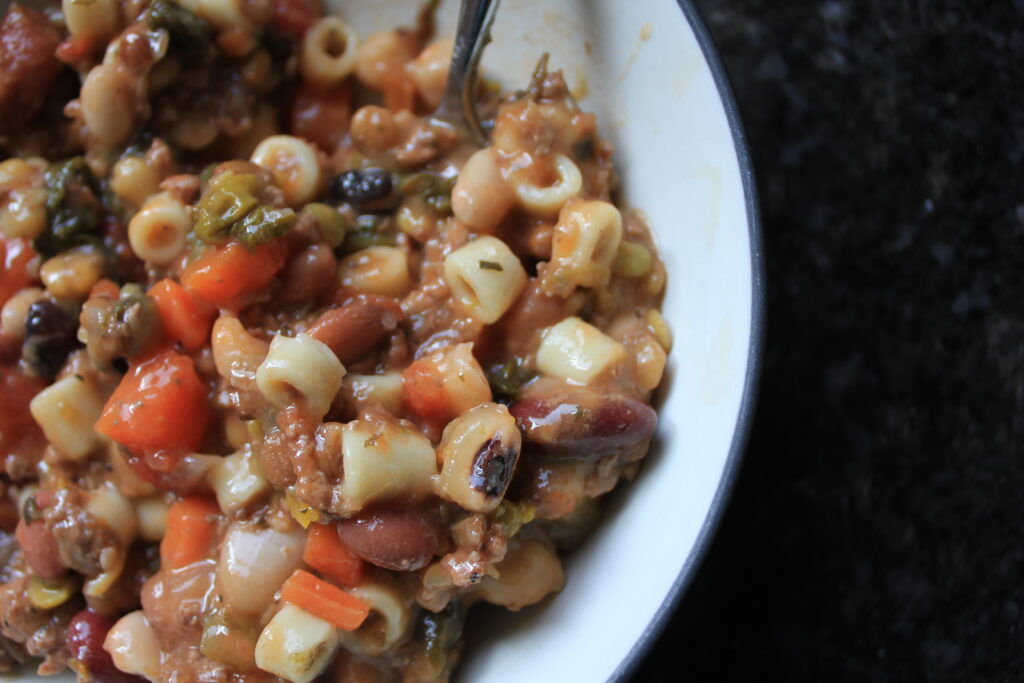 Simple beef and bean soup