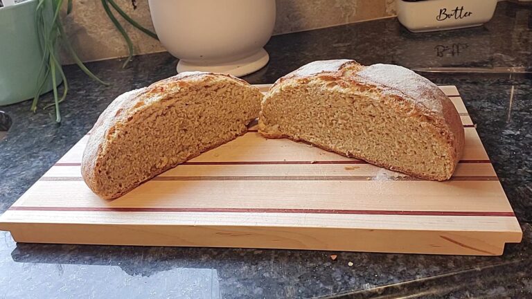 Crusty Sourdough Discard Bread with Fresh Milled Flour