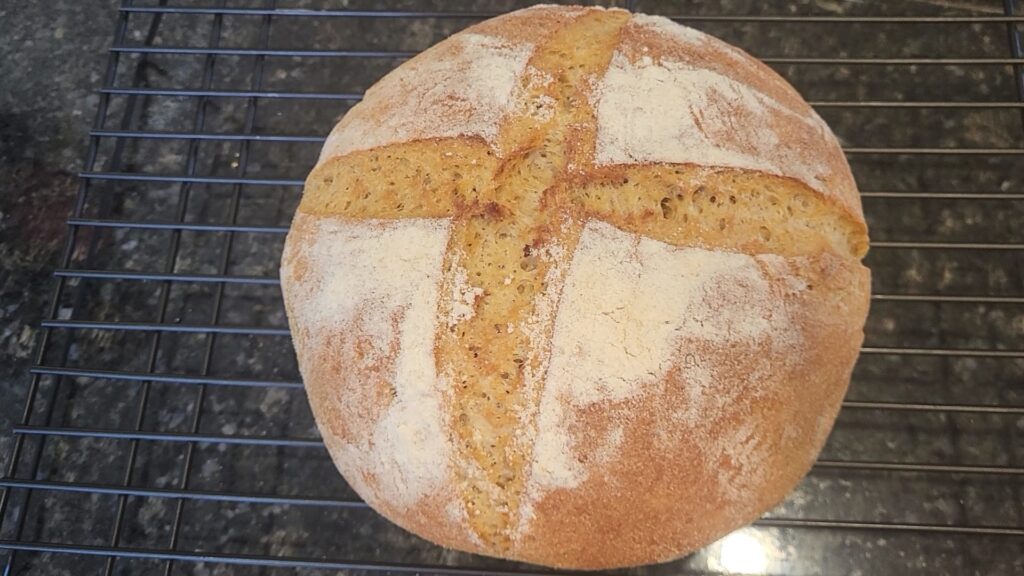 Crusty Sourdough Discard Bread