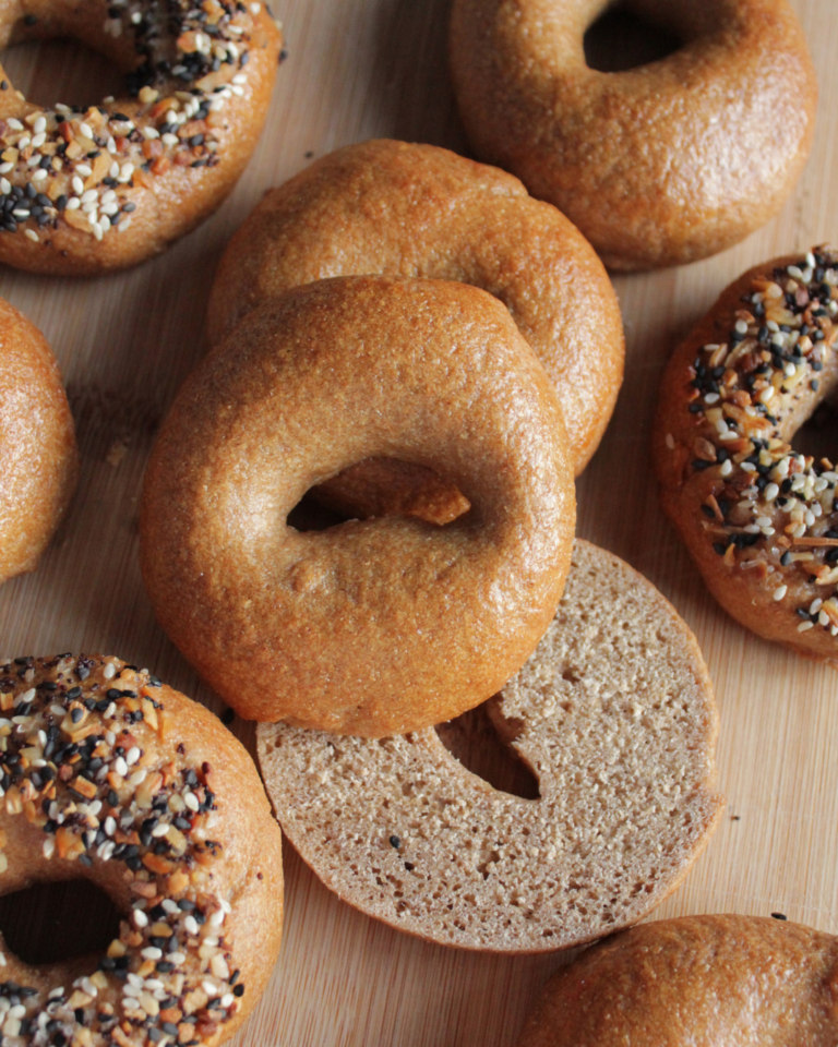 Homemade Bagels with Sourdough Discard