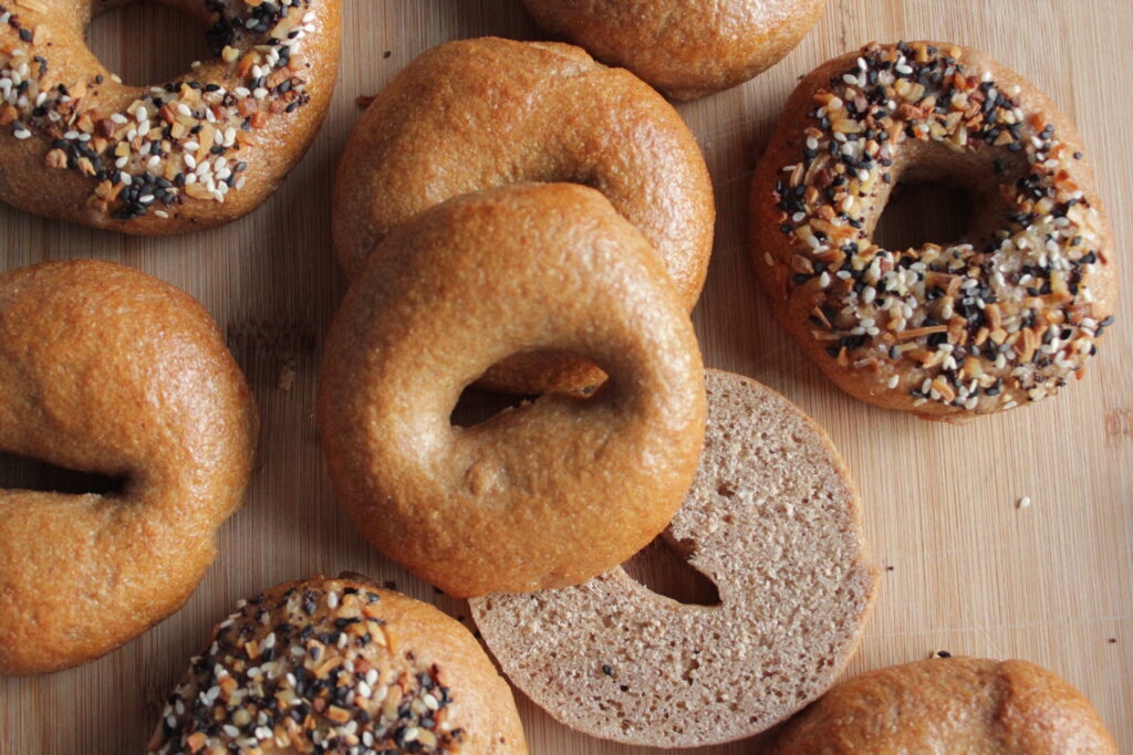 Homemade Bagels with Sourdough Discard