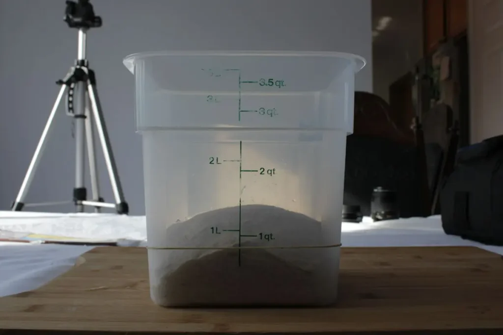 Bulk fermentation before and after comparison