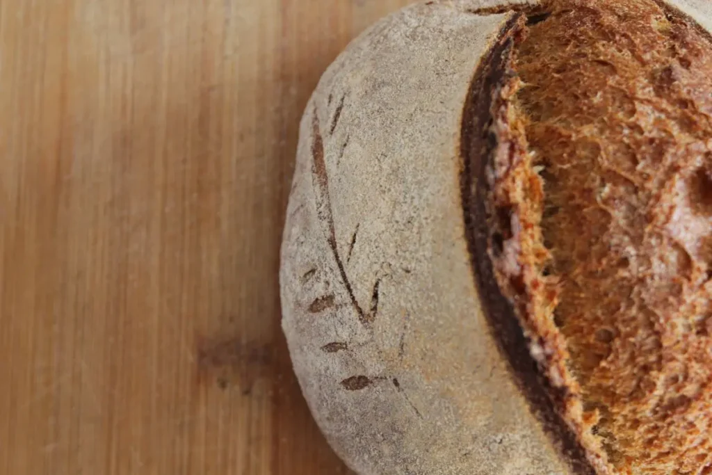 fresh milled sourdough boule