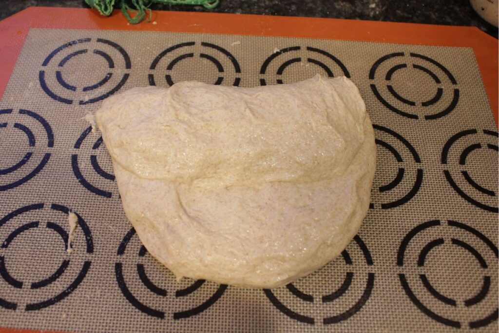 shaping fresh milled sourdough