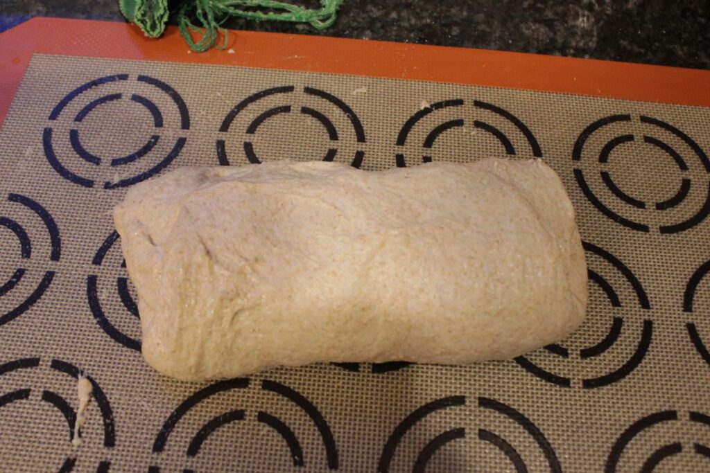 shaping fresh milled sourdough