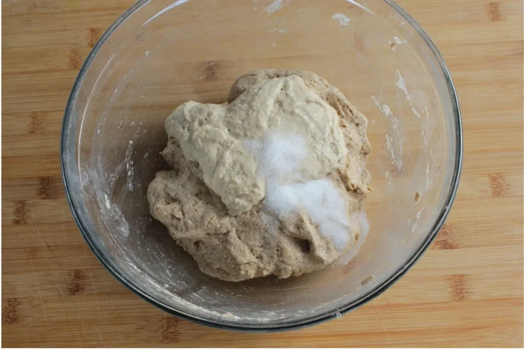 Fresh milled sourdough starter stage