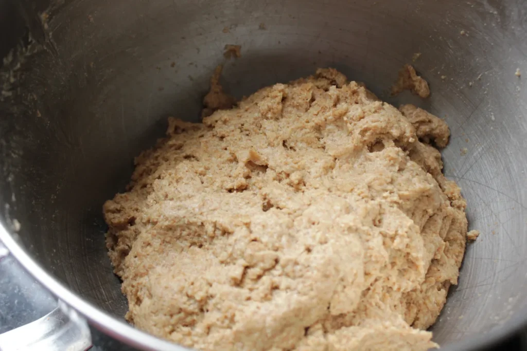 autolyse dough made with fresh milled flour