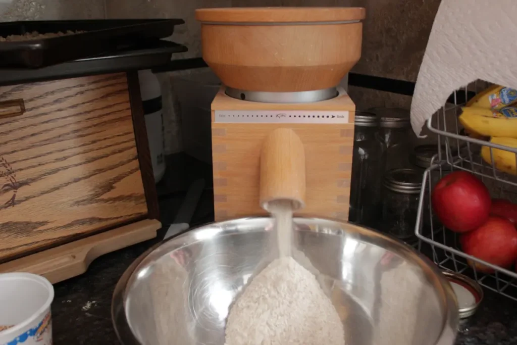 milling wheat berries for fresh milled flour