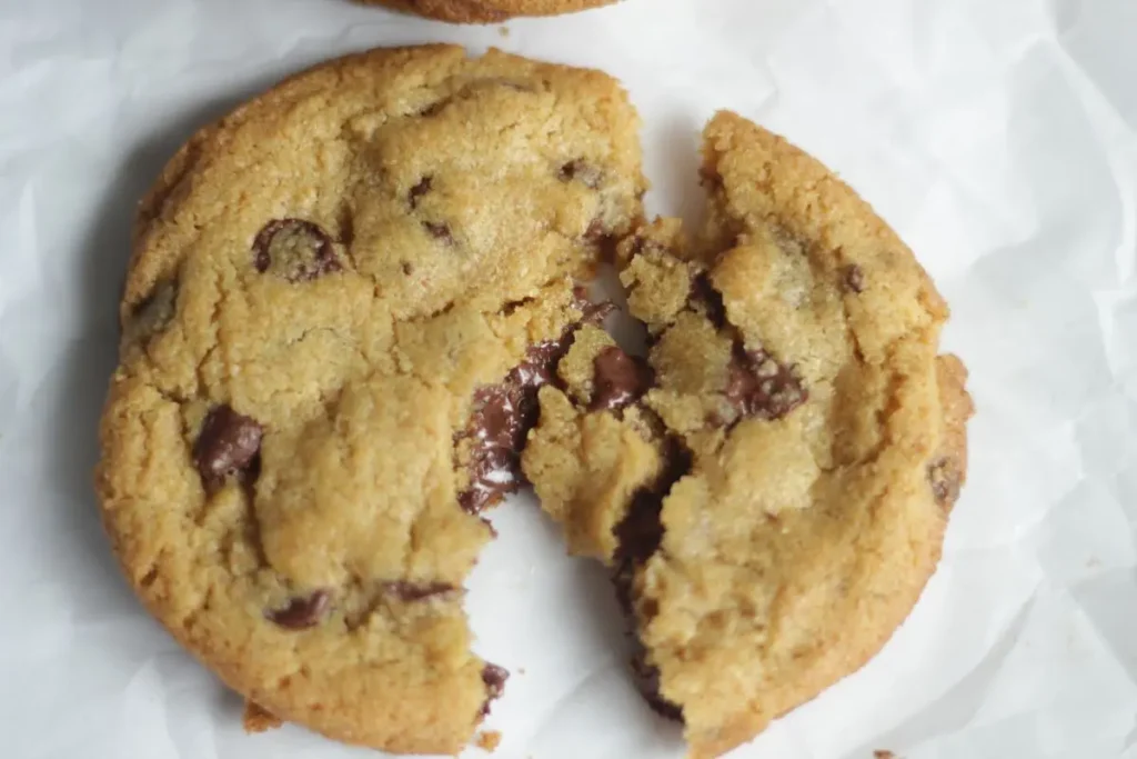soft white wheat chocolate chip cookie with brown butter