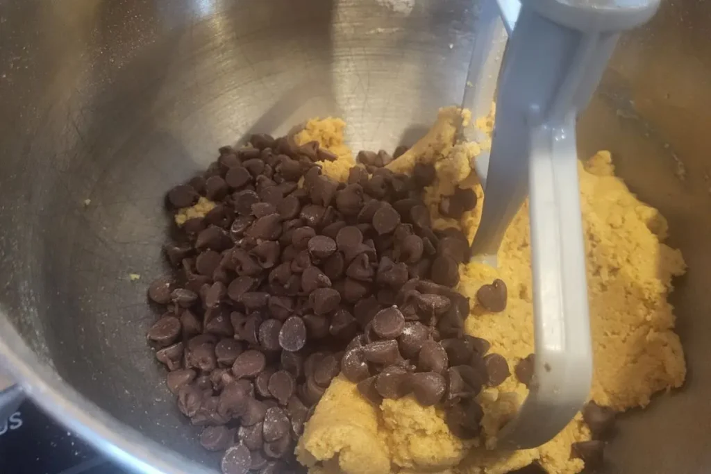 cookie dough made with fresh milled flour