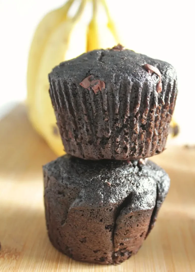 Double Chocolate Banana Muffins with Fresh Milled Flour