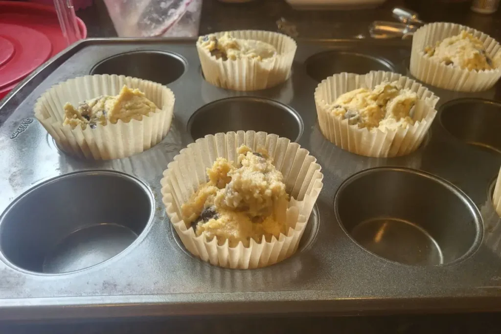 muffins batter in cupcake liner