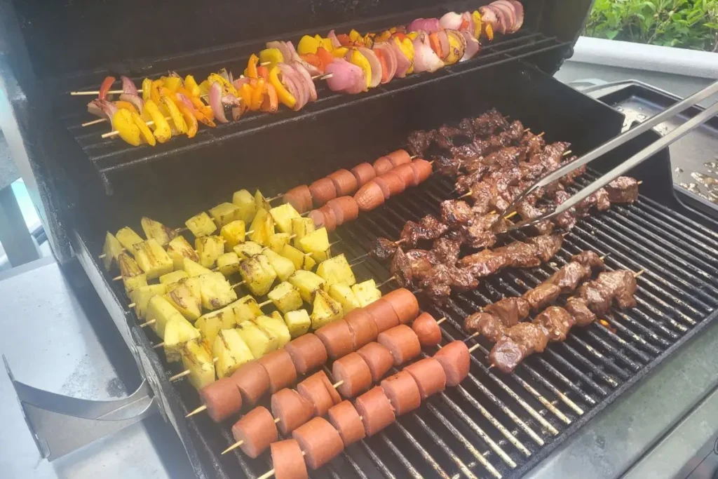 grilling sausage