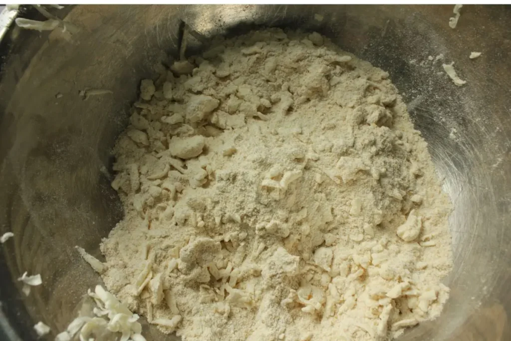 cutting in butter to scone dough