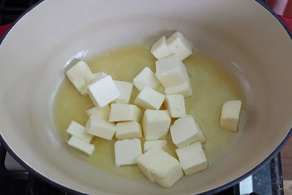 How to Make Brown Butter- butter melting