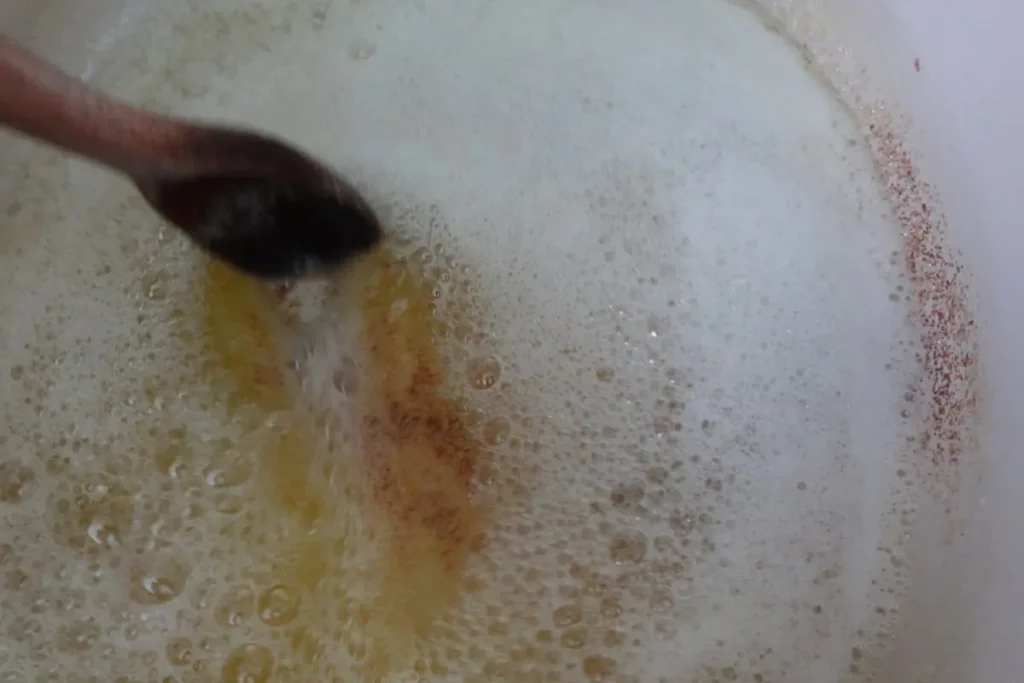 milk solids in brown butter