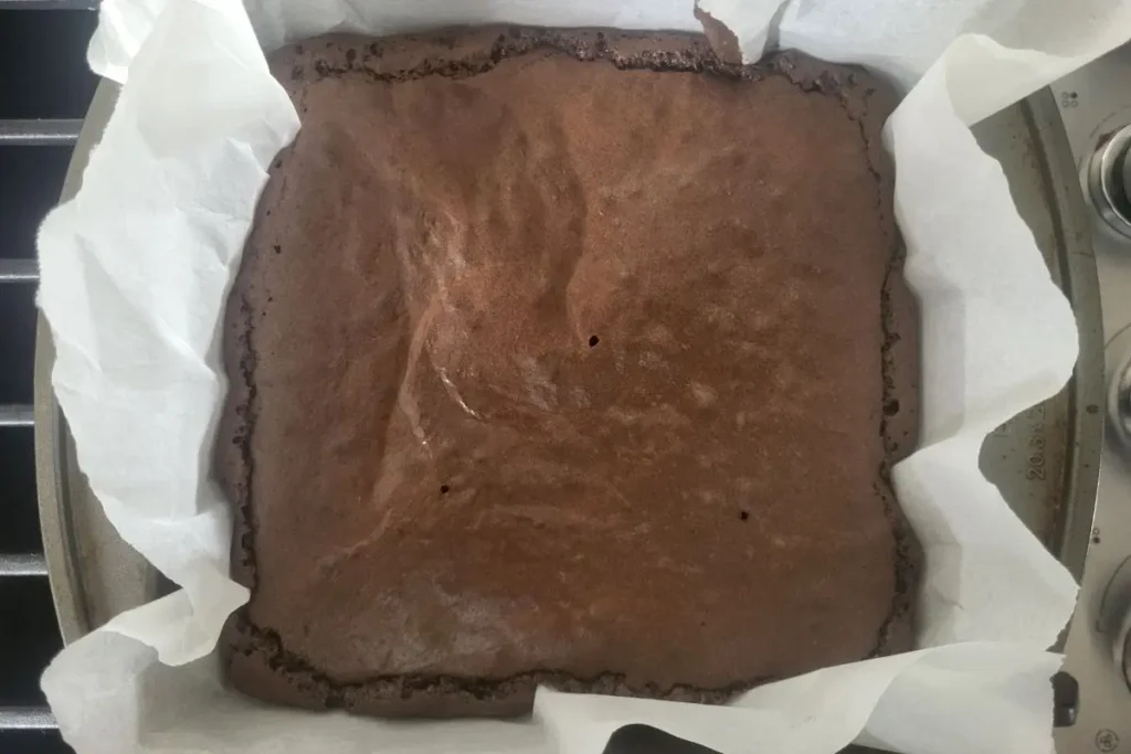 fudgy brownies baked