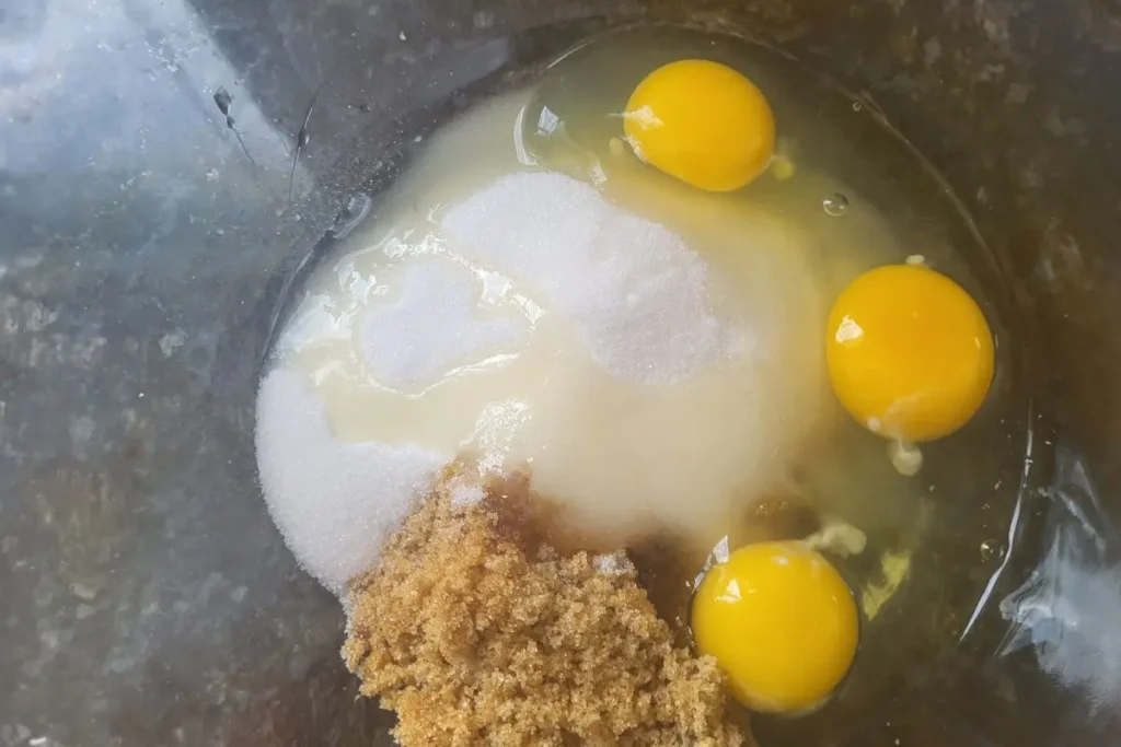 eggs and sugars
